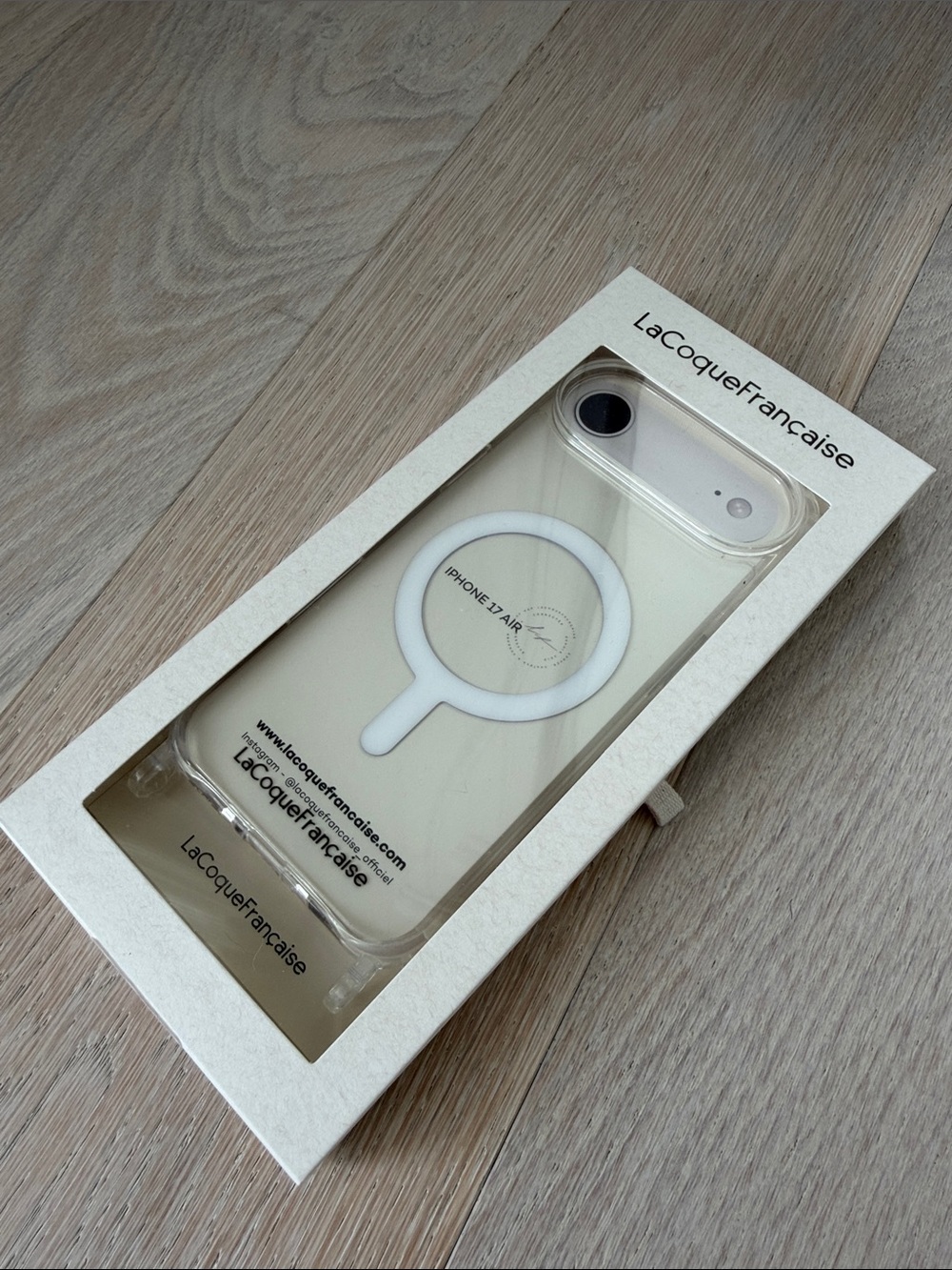 Clear iPhone Case with MagSafe - Cream